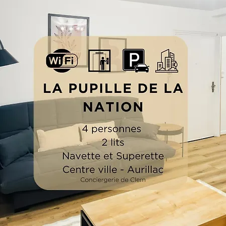 Apartment La Pupille De La Nation D'aurillac, 4 Pers, Wifi Aurillac